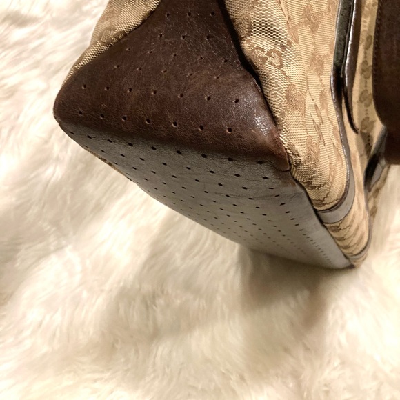 Authentic Gucci GG Monogram Logo Shoulder Bag Tote #6.8v. Good condition - Picture 14 of 15